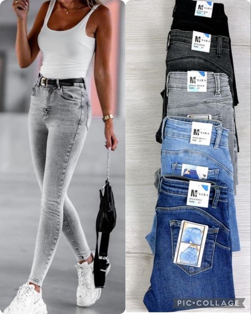 DÁMSKÉ ELASTICKÉ SKINNY DŽÍNY S VYSOKÝM PASEM ALANA