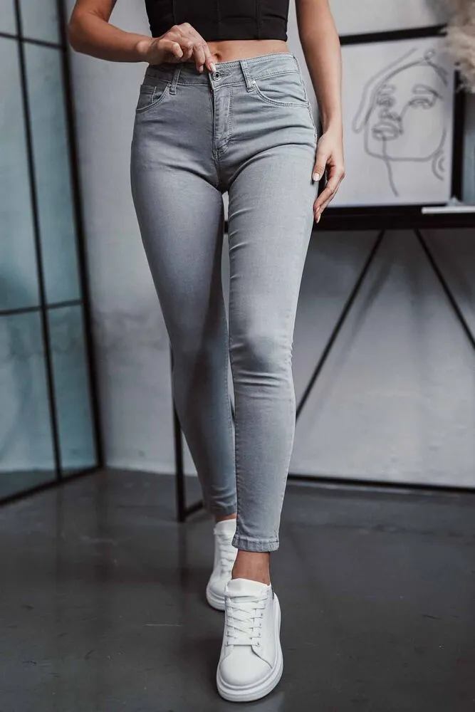 DÁMSKÉ SUPER PRUŽNÉ JEANS S VYSOKÝM PASEM PETRA