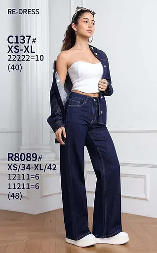 DENIM KALHOTY NOIR