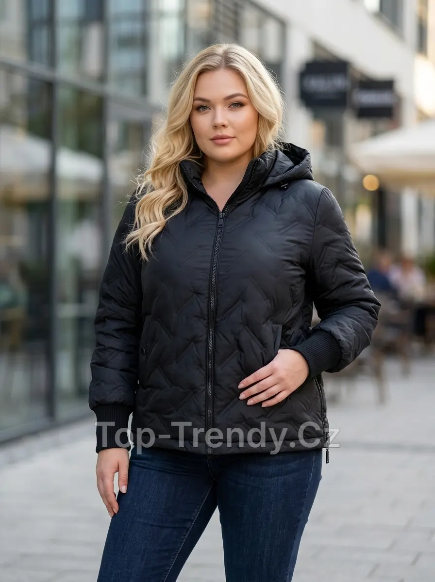 DÁMSKÁ PROŠÍVANÁ BUNDA S KAPUCÍ CLAIRE