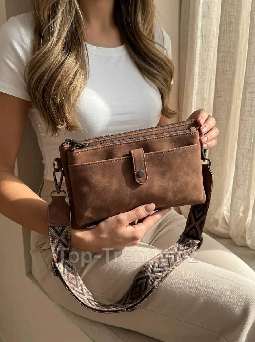 DÁMSKÁ CROSSBODY KABELKA NA TELEFON A PENĚŽENKU SAVIA