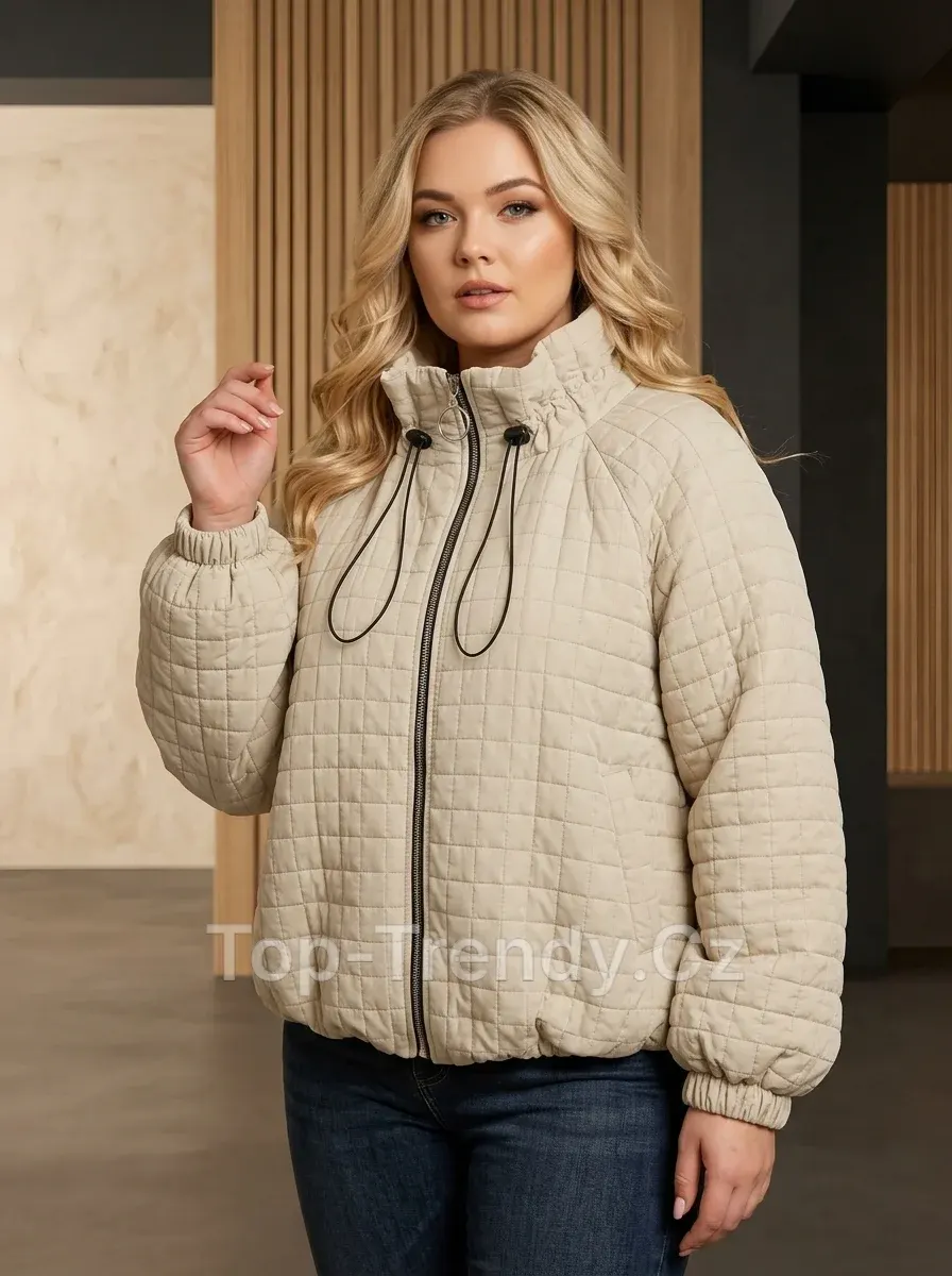 Dámská oversize prošívaná bunda v bomber stylu Marlene