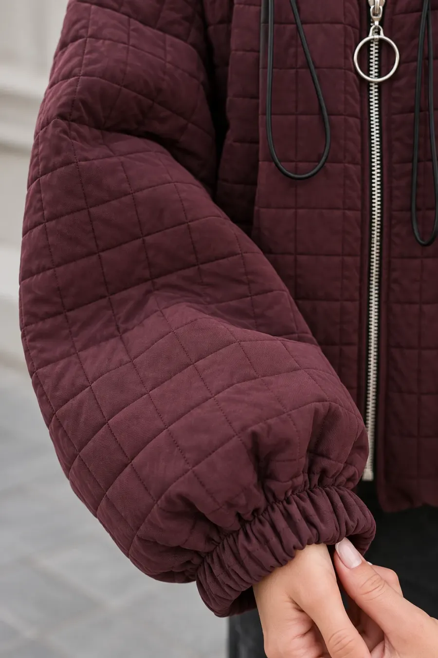 DÁMSKÁ OVERSIZE PROŠÍVANÁ BUNDA V BOMBER STYLU MARLENE