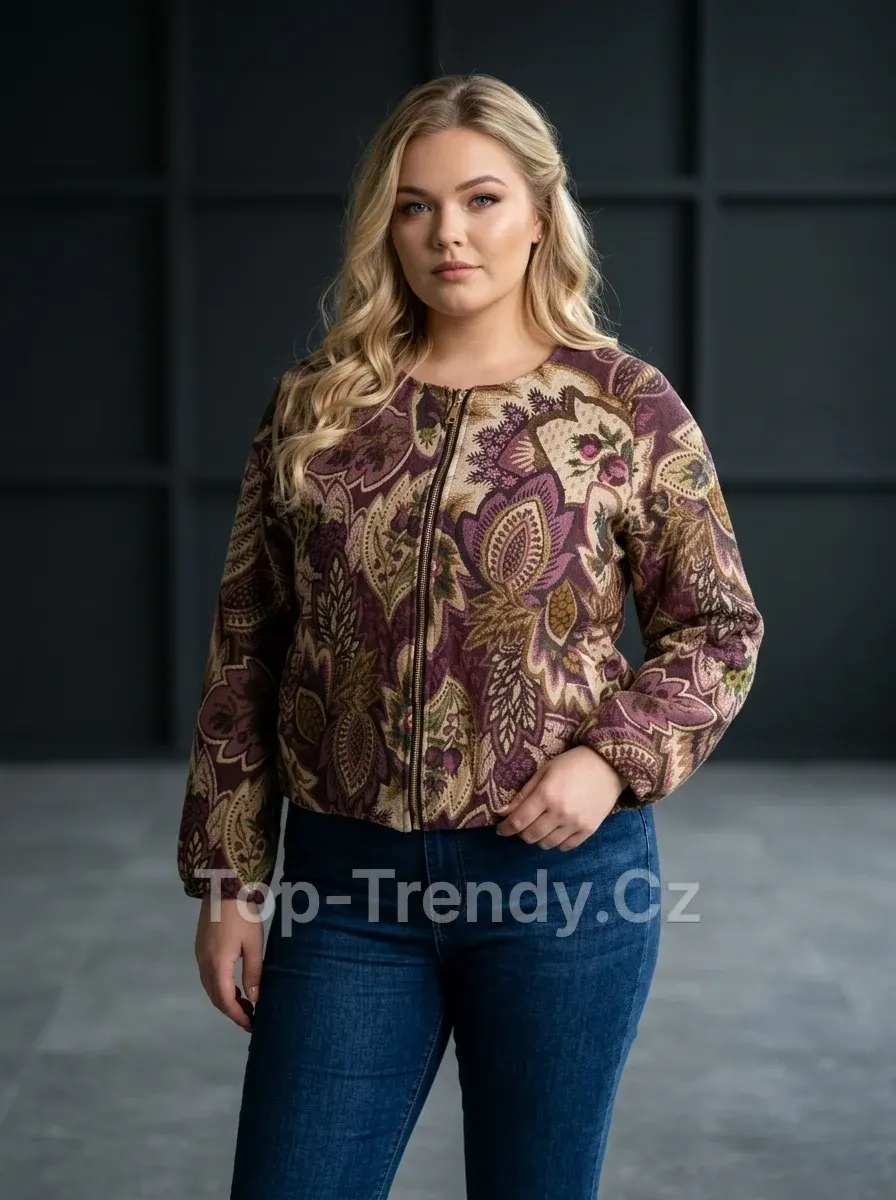 DÁMSKÁ VZOROVANÁ BUNDA V BOMBER STYLU TATANA
