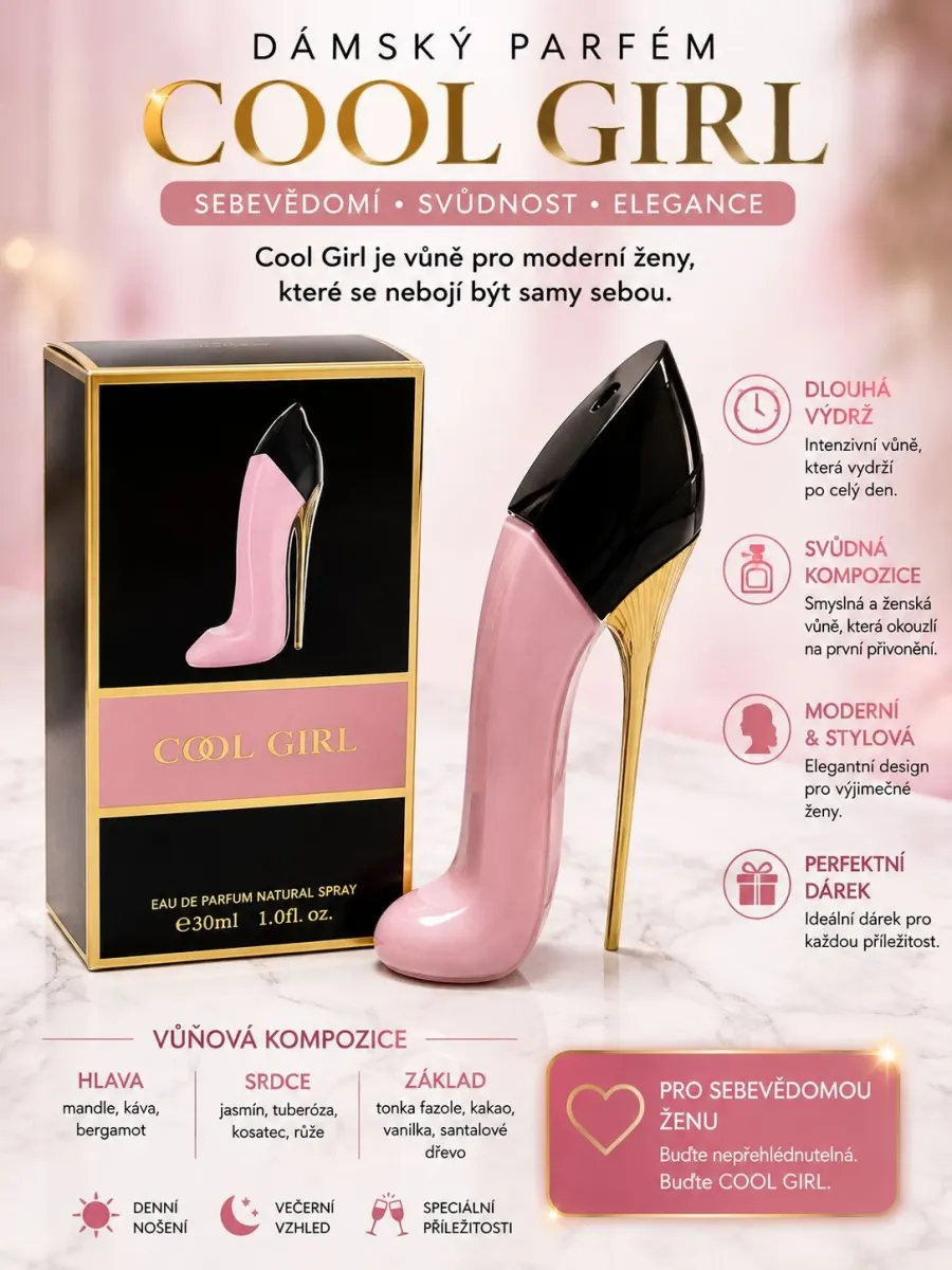 Parfémovaná voda Cool Girl inspirováno Carolina Herrera 30 ml