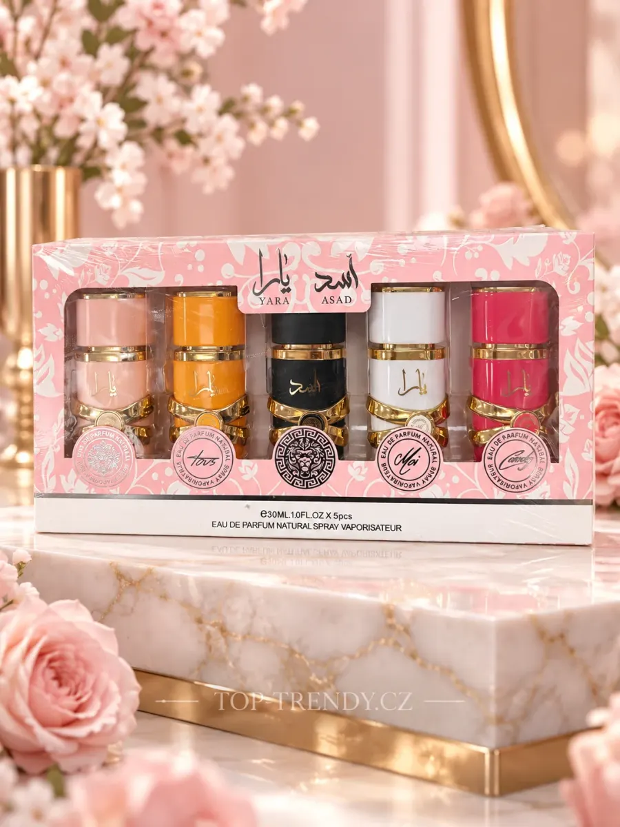 DÁRKOVÁ SADA PARFÉMŮ YARA & ASAD – 5×30 ML