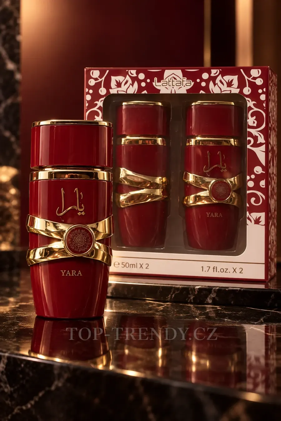 DÁRKOVÁ SADA YARA RED – INSPIROVANÁ LATTAFA YARA CANDY 2×50 ML